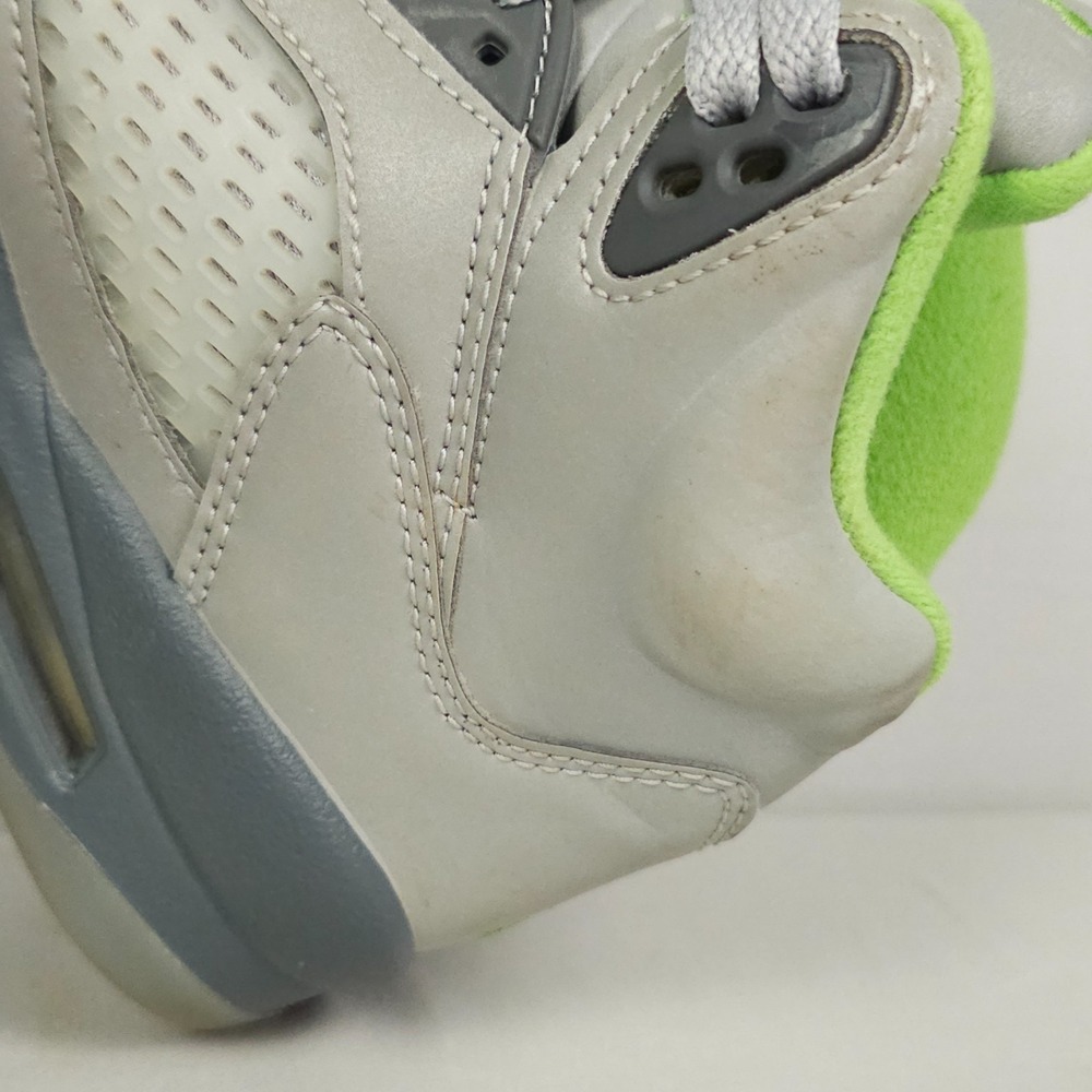 Nike Air Jordan 5 Retro Shoes Youth Size 5Y GS Green Bean Silver Reflective - Picture 8 of 16